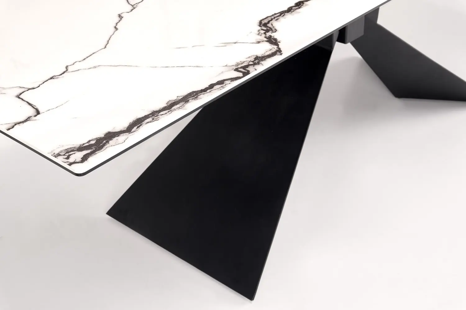 Masa extensibila Halmar Luciano 180/230 (White Marble/Black)