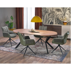 Masa extensibila Halmar Peroni 100/250 (Walnut/Black)