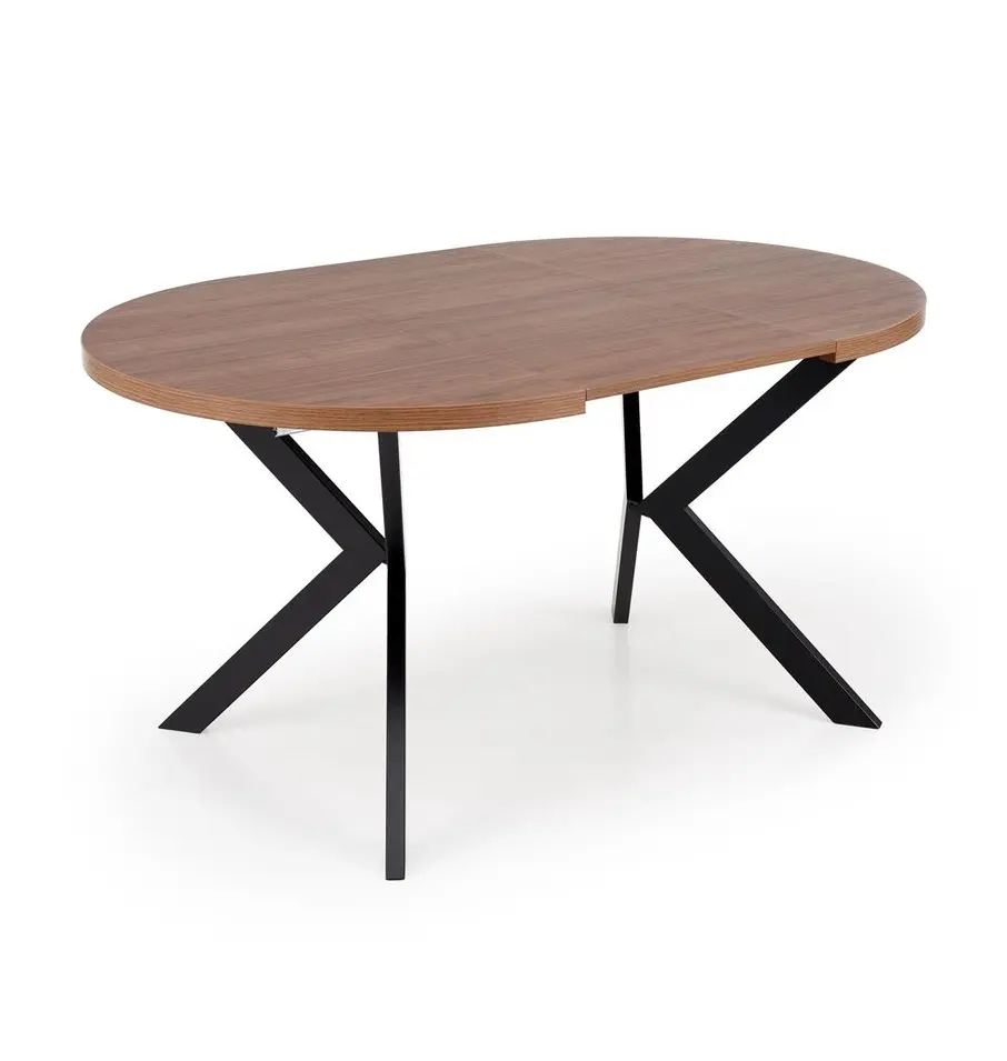 Стол раскладной Halmar Peroni 100/250 (Walnut/Black)