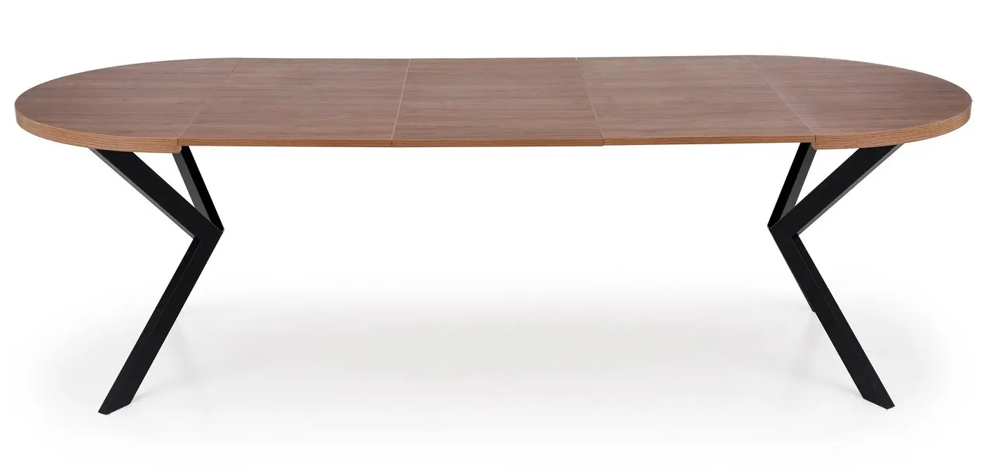 Стол раскладной Halmar Peroni 100/250 (Walnut/Black)