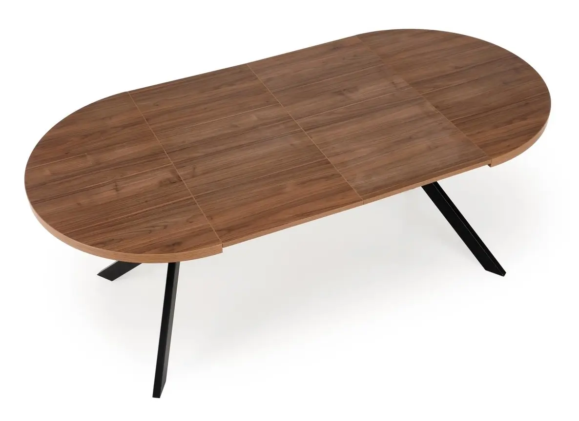 Стол раскладной Halmar Peroni 100/250 (Walnut/Black)