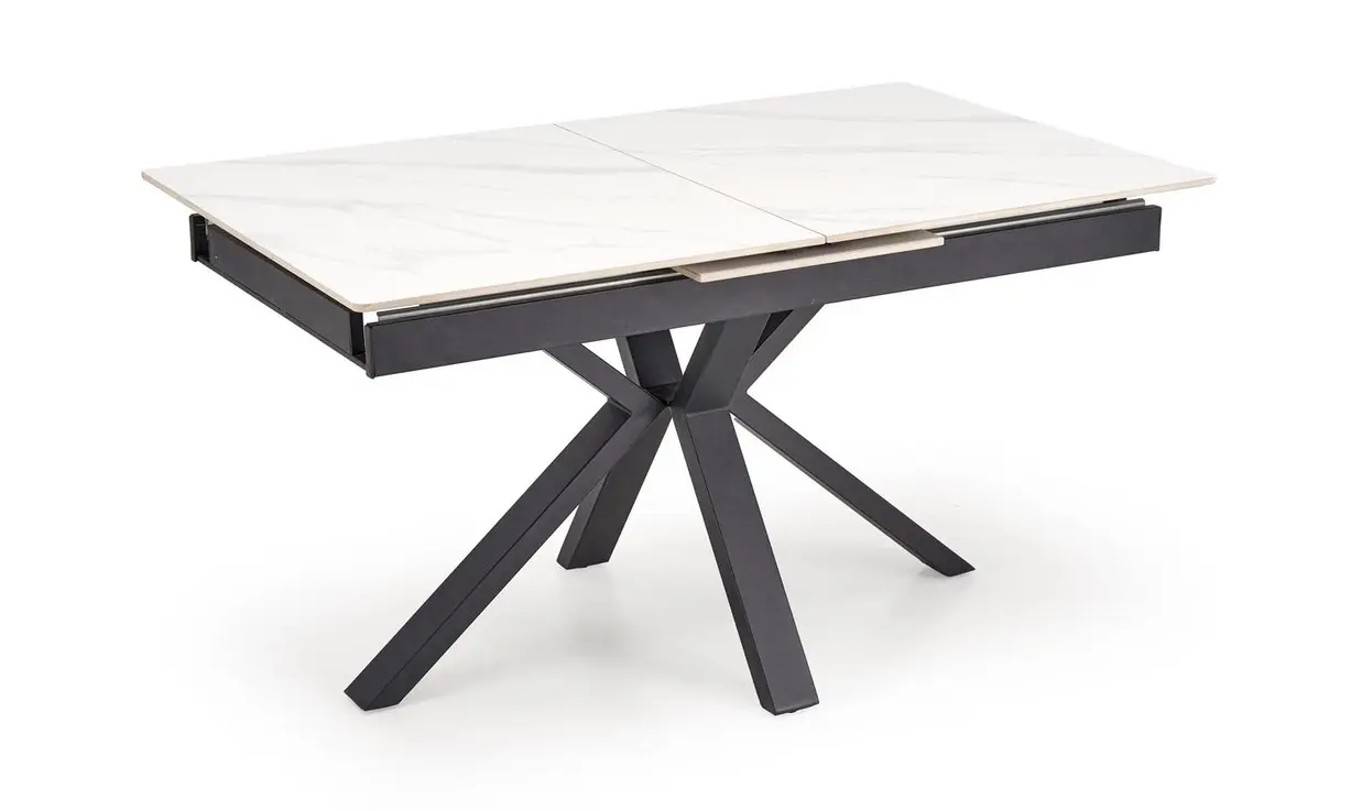 Masa extensibila Halmar Platan 140/180 (White Marble/Black)