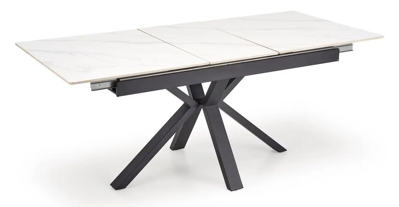 Masa extensibila Halmar Platan 140/180 (White Marble/Black)