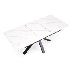 Masa extensibila Halmar Platan 140/180 (White Marble/Black) Thumb