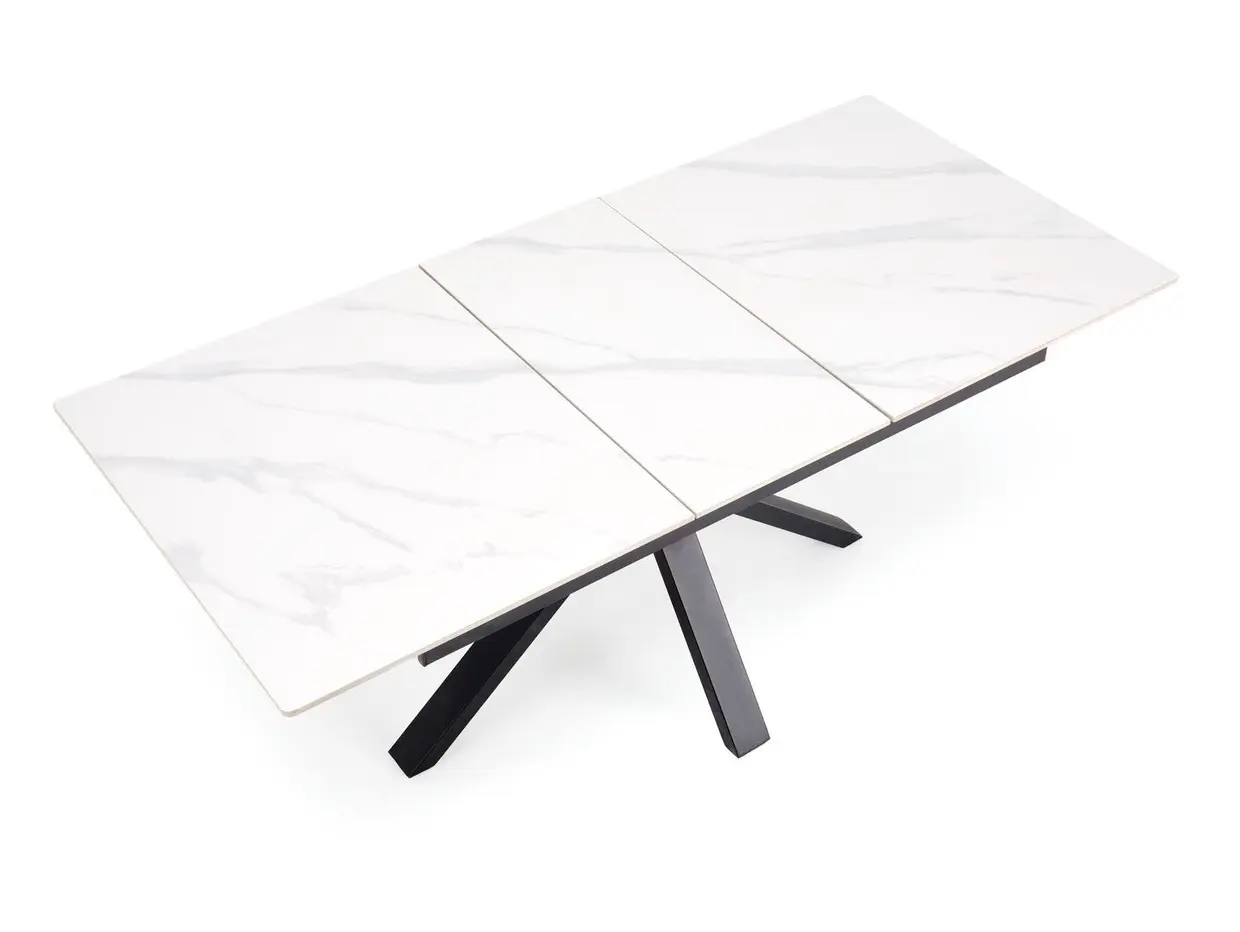 Masa extensibila Halmar Platan 140/180 (White Marble/Black)