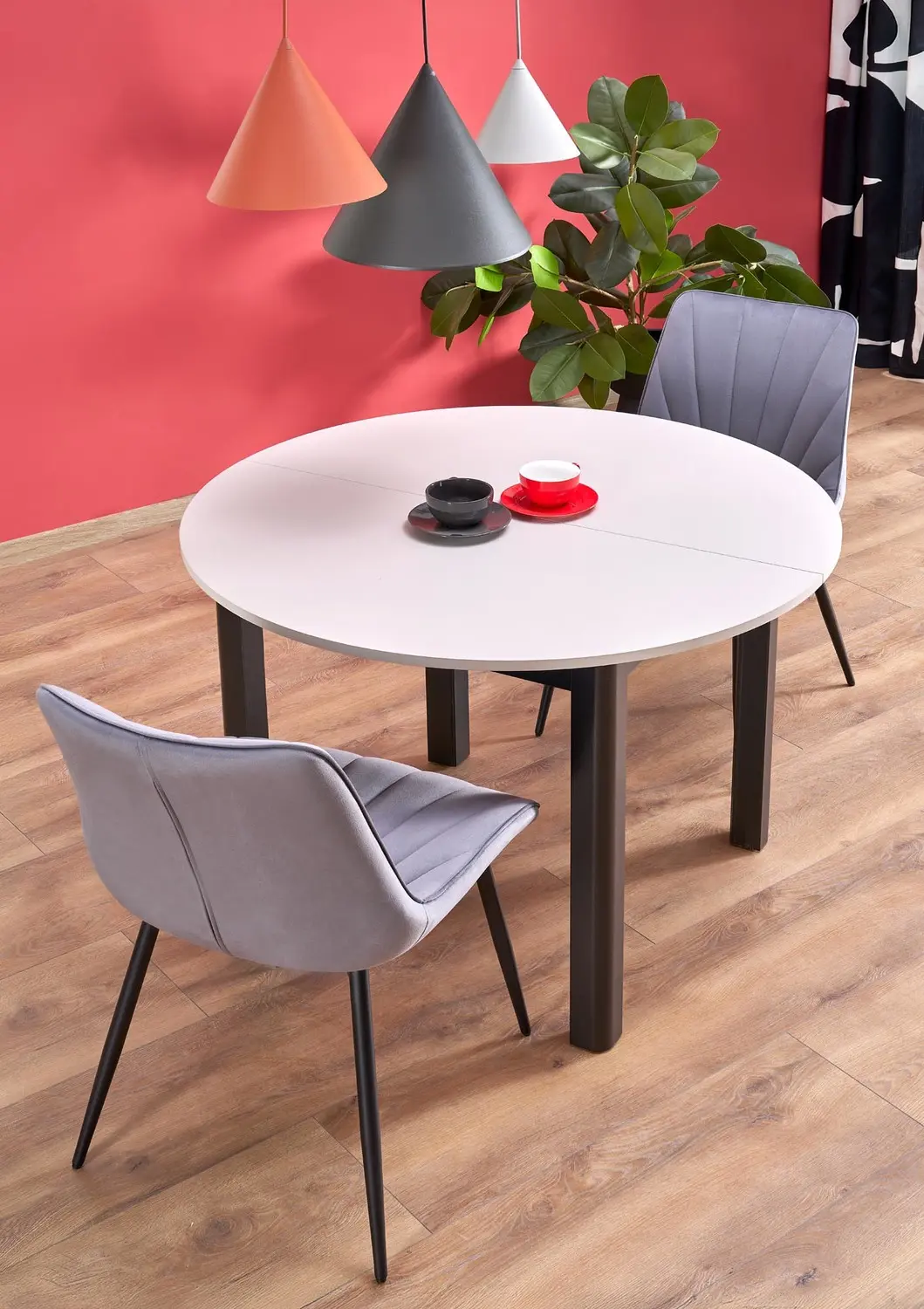 Masa extensibila Halmar Ringo 102/142 (Cashmere/Black)