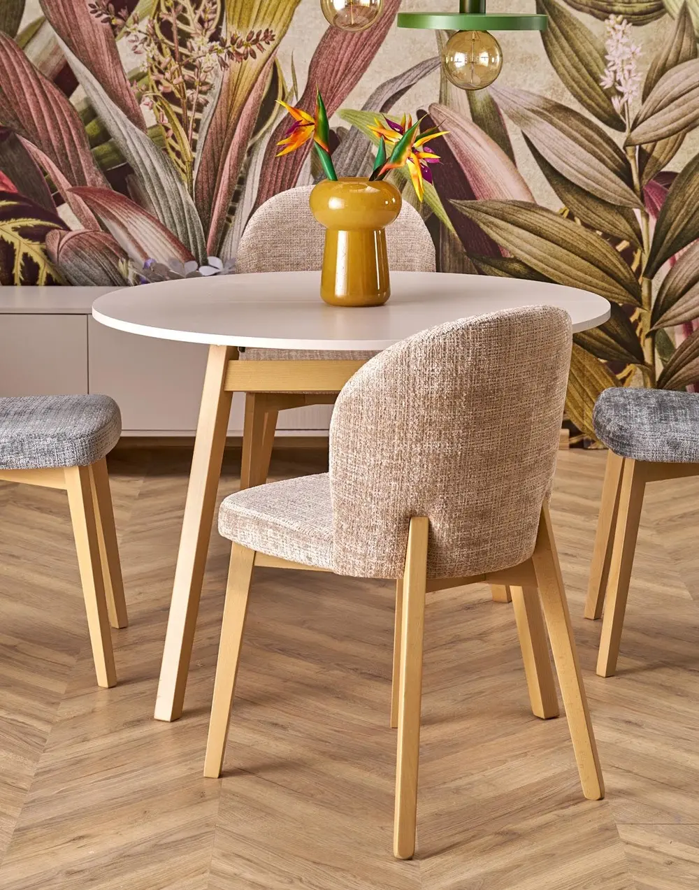 Masa extensibila Halmar Ruben 102/142 (Cashmere/Natural)