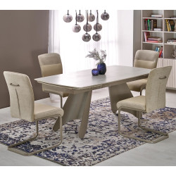 Masa extensibila Halmar Salix 180-260 (Travertine/Cashmere)