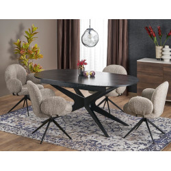 Masa extensibila Halmar Sandro 180/240 (Black)