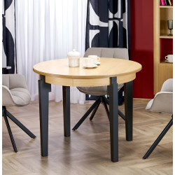 Стол раскладной Halmar Sorbus (Natural Oak/Black)