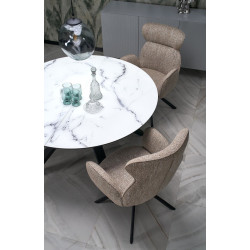 Masa extensibila Halmar Vertigo 130/180 (White Marble/Black) Thumb