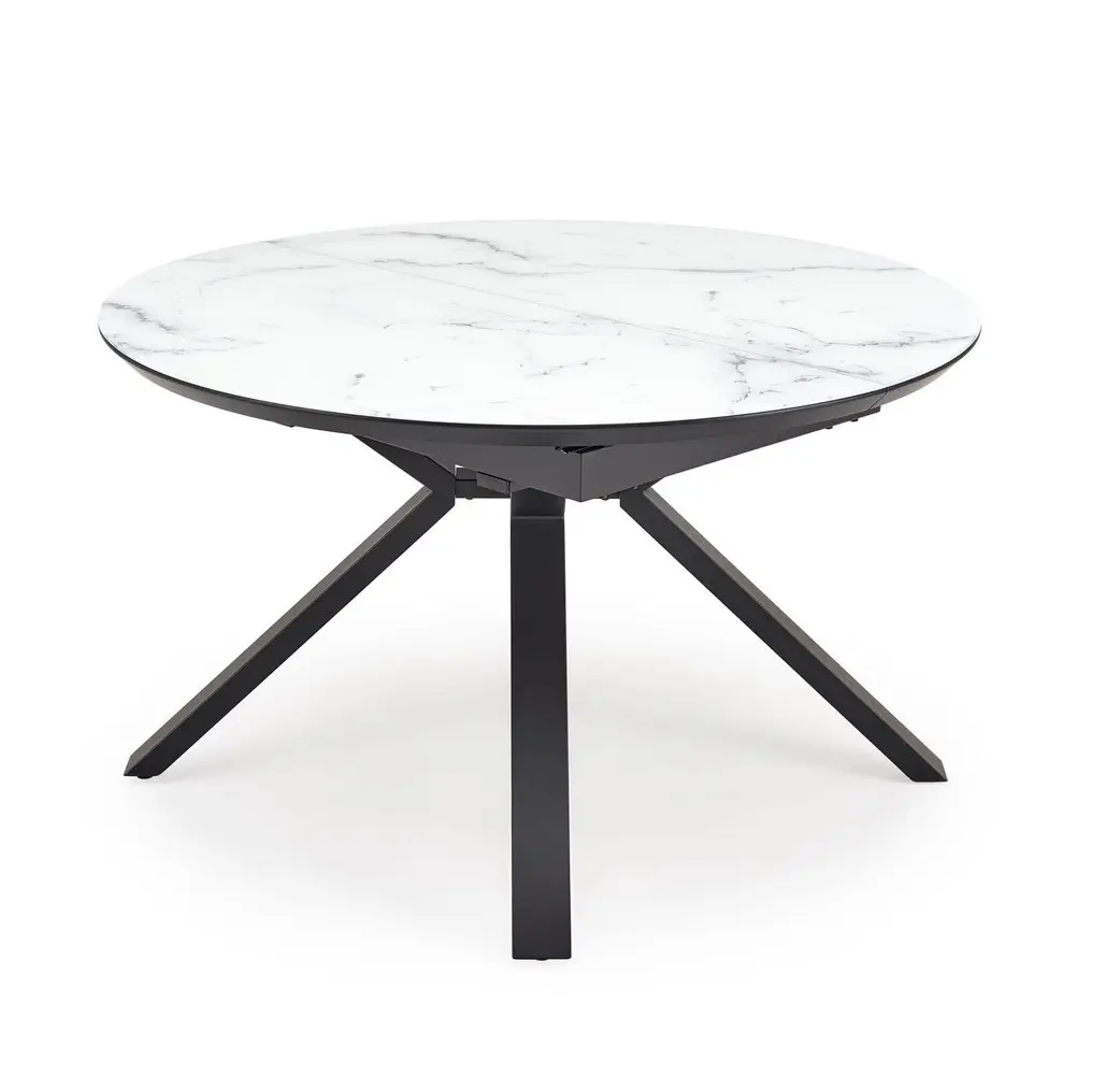 Masa extensibila Halmar Vertigo 130/180 (White Marble/Black)