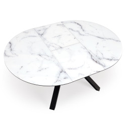 Masa extensibila Halmar Vertigo 130/180 (White Marble/Black) Thumb