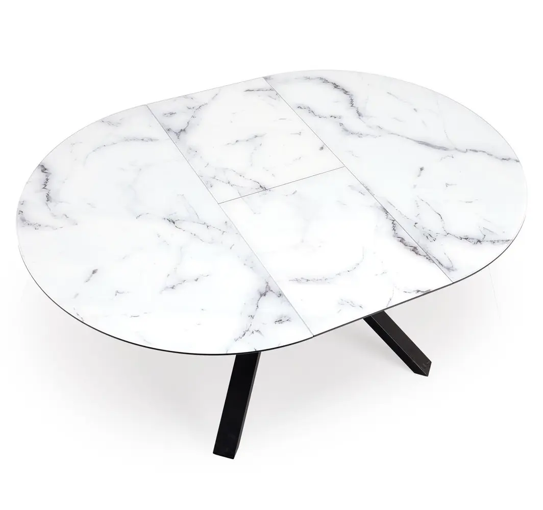 Masa extensibila Halmar Vertigo 130/180 (White Marble/Black)