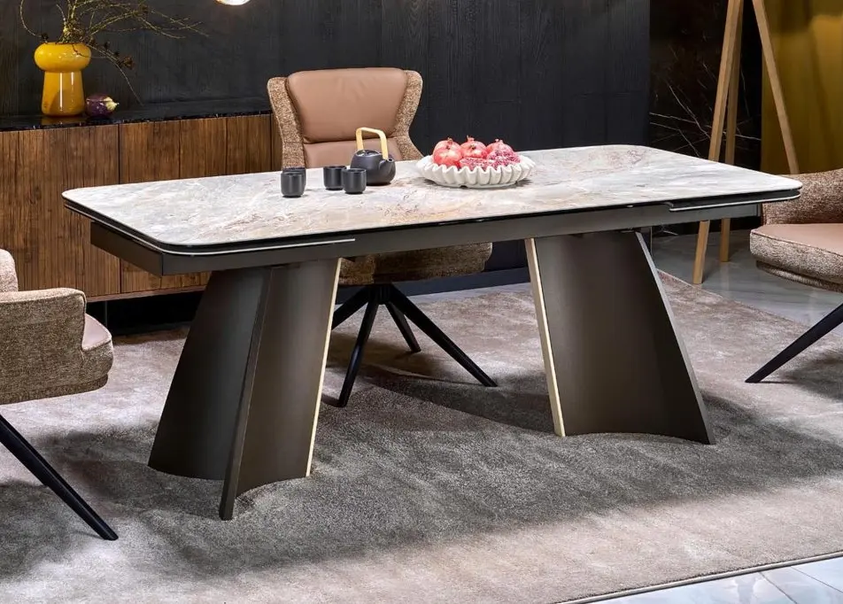 Стол раскладной Halmar Vesna (Beige Marble)