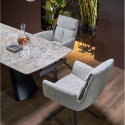 Masa extensibila Halmar Vince 180-238 (Brown Marble/Black) Thumb