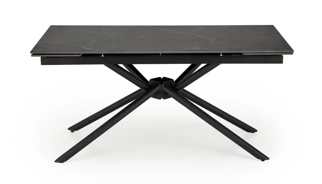 Стол раскладной Halmar Vitorino 160/220 (Black Marble)