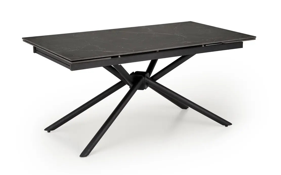 Стол раскладной Halmar Vitorino 160/220 (Black Marble)