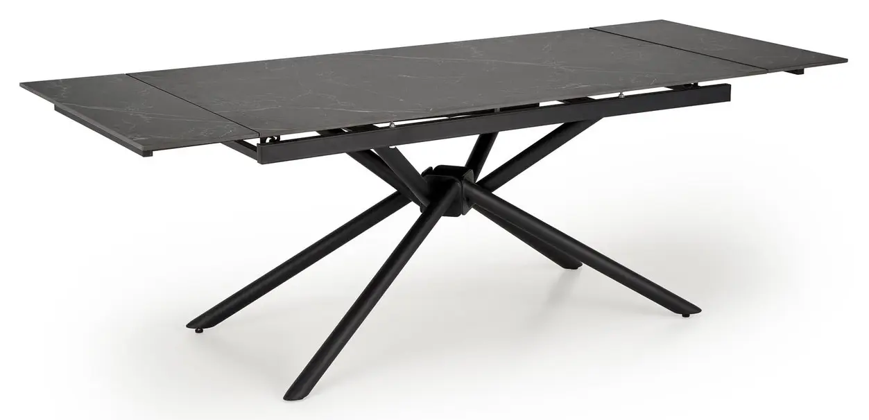 Стол раскладной Halmar Vitorino 160/220 (Black Marble)