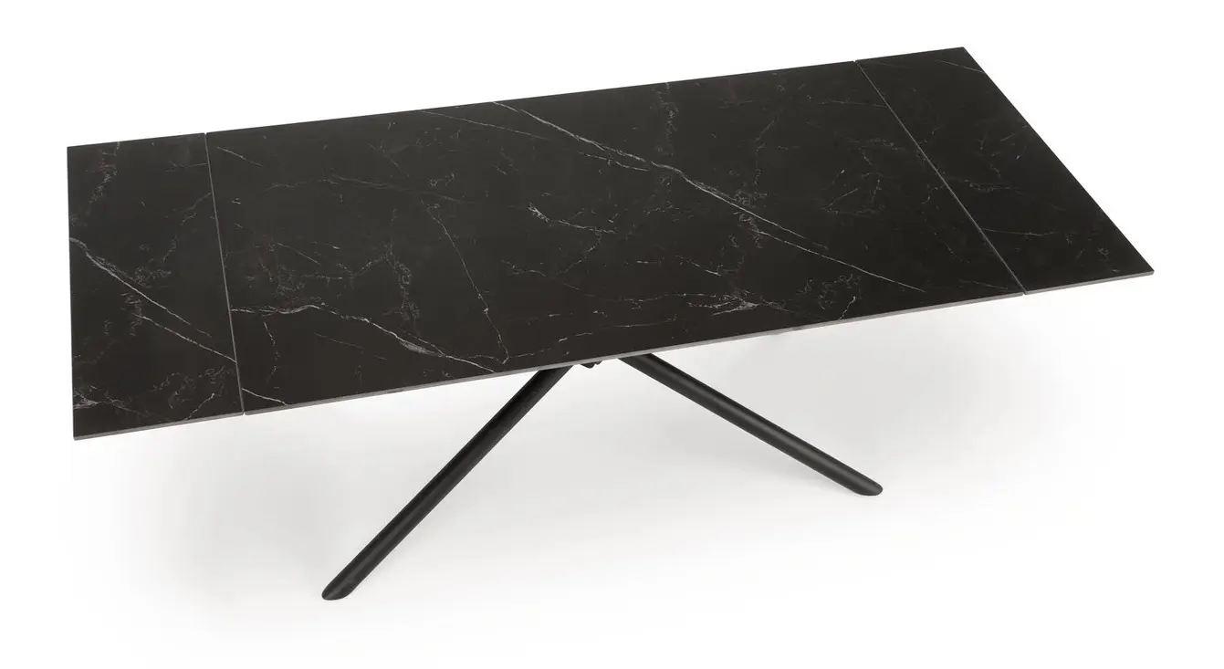 Стол раскладной Halmar Vitorino 160/220 (Black Marble)
