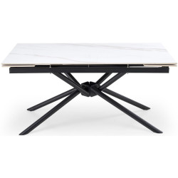 Masa extensibila Halmar Vitorino 160/220 (White Marble/Black) Thumb