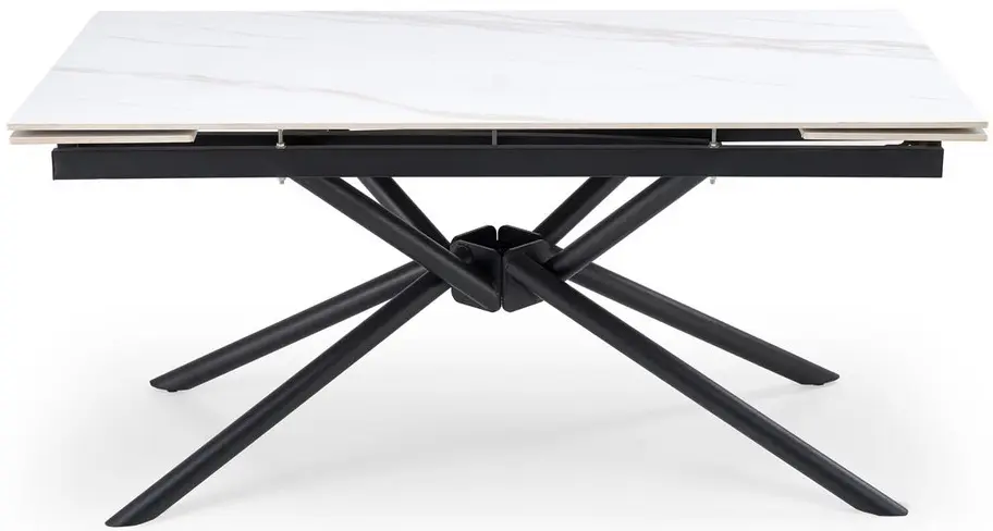 Masa extensibila Halmar Vitorino 160/220 (White Marble/Black) - 7