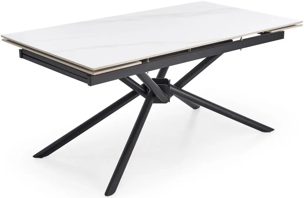 Masa extensibila Halmar Vitorino 160/220 (White Marble/Black) - 8