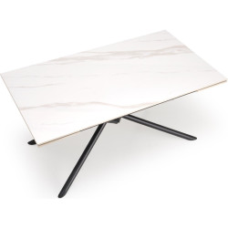 Masa extensibila Halmar Vitorino 160/220 (White Marble/Black) Thumb