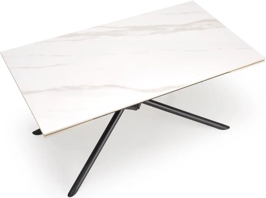 Masa extensibila Halmar Vitorino 160/220 (White Marble/Black) - 10