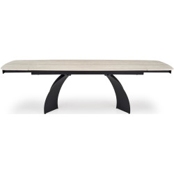 Стол раскладной Halmar Vitrus (Light Travertine/Black) Thumb