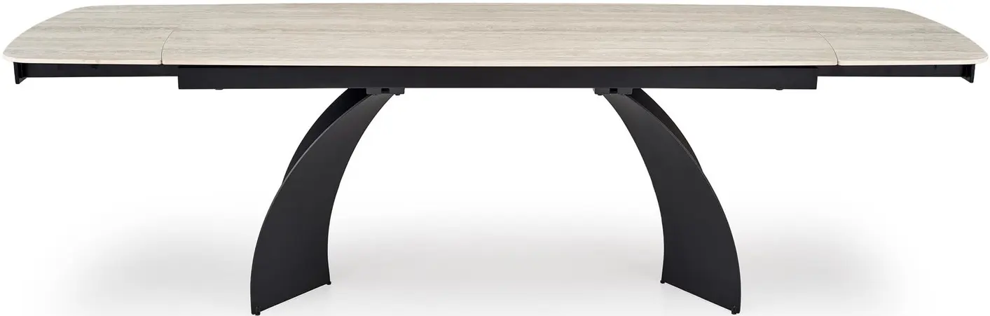 Стол раскладной Halmar Vitrus (Light Travertine/Black) - 3