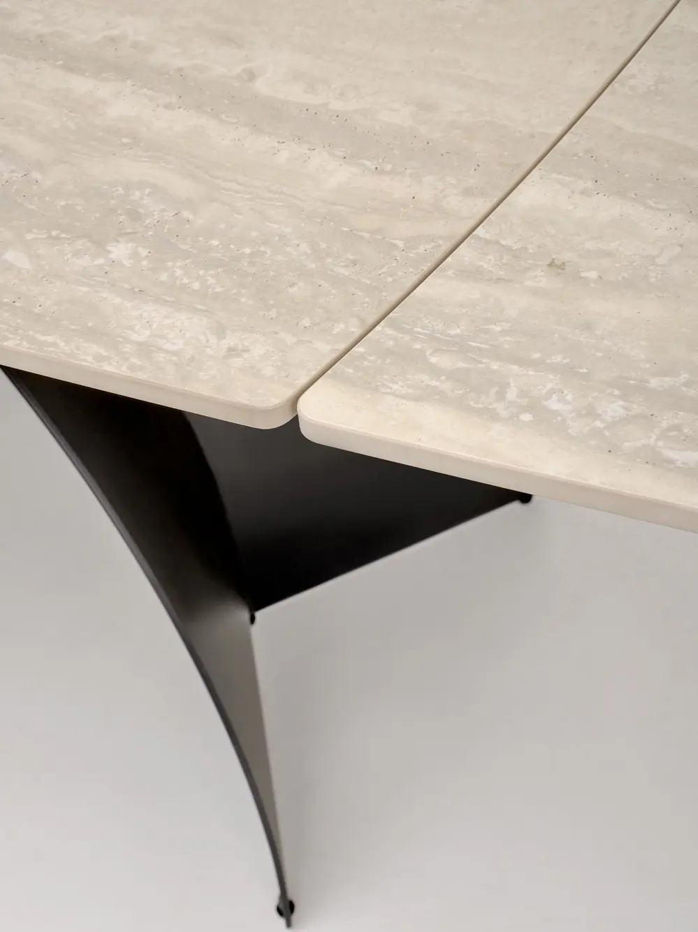 Стол раскладной Halmar Vitrus (Light Travertine/Black) - 6
