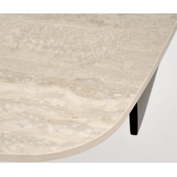 Стол раскладной Halmar Vitrus (Light Travertine/Black) Thumb