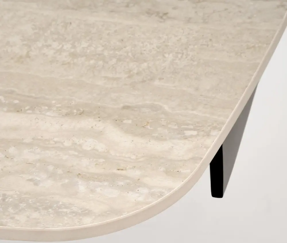 Стол раскладной Halmar Vitrus (Light Travertine/Black) - 8