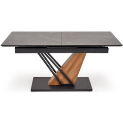 Стол раскладной Halmar Volant 140/180 (Black Marble/Golden Oak/Black) Thumb