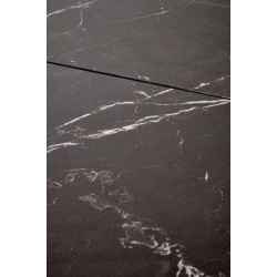 Стол раскладной Halmar Volant 140/180 (Black Marble/Golden Oak/Black) Thumb