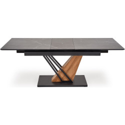Стол раскладной Halmar Volant 140/180 (Black Marble/Golden Oak/Black) Thumb