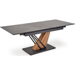 Стол раскладной Halmar Volant 140/180 (Black Marble/Golden Oak/Black) Thumb