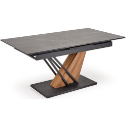 Стол раскладной Halmar Volant 140/180 (Black Marble/Golden Oak/Black) Thumb