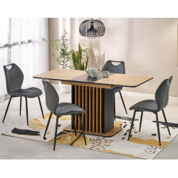 Masa extensibila Halmar Wilson 120/158 (Artisan Oak/Black)