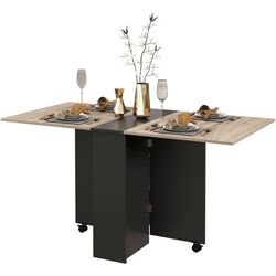 Складной стол Homcom 835-058V00AK 140x75x74 cm (Black/Oak) Thumb