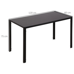 Masa Homcom 835-479BK (Black) Thumb