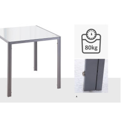 Masa Homcom 835-480 (Grey) Thumb