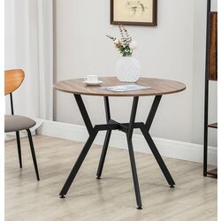 Masa Homcom 835-860V00BN 90x90x76 cm (Brown/Black)