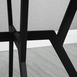 Masa Homcom 835-860V00BN 90x90x76 cm (Brown/Black) Thumb