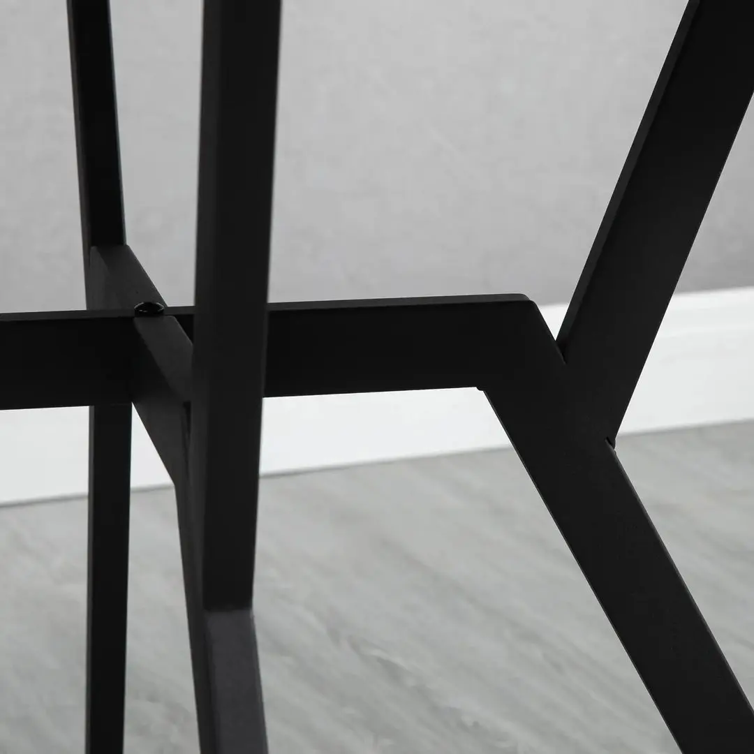 Masa Homcom 835-860V00BN 90x90x76 cm (Brown/Black)