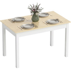 Стол Homcom 835-891V00WT (White/Natural) Thumb