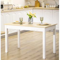 Стол Homcom 835-891V00WT (White/Natural)