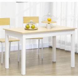 Стол Homcom 835-891V00WT (White/Natural) Thumb