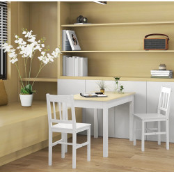 Стол Homcom 835-891V00WT (White/Natural) Thumb